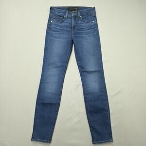 Veronica Beard Emma Skinny Mid Rise Jeans Womens 26 Designer Stretch Denim